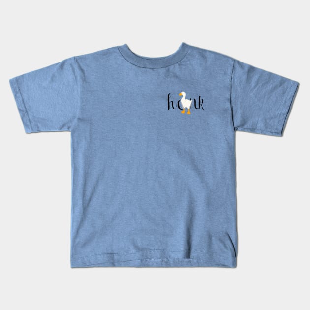 Goose Honk Small Kids T-Shirt by Literallyhades 